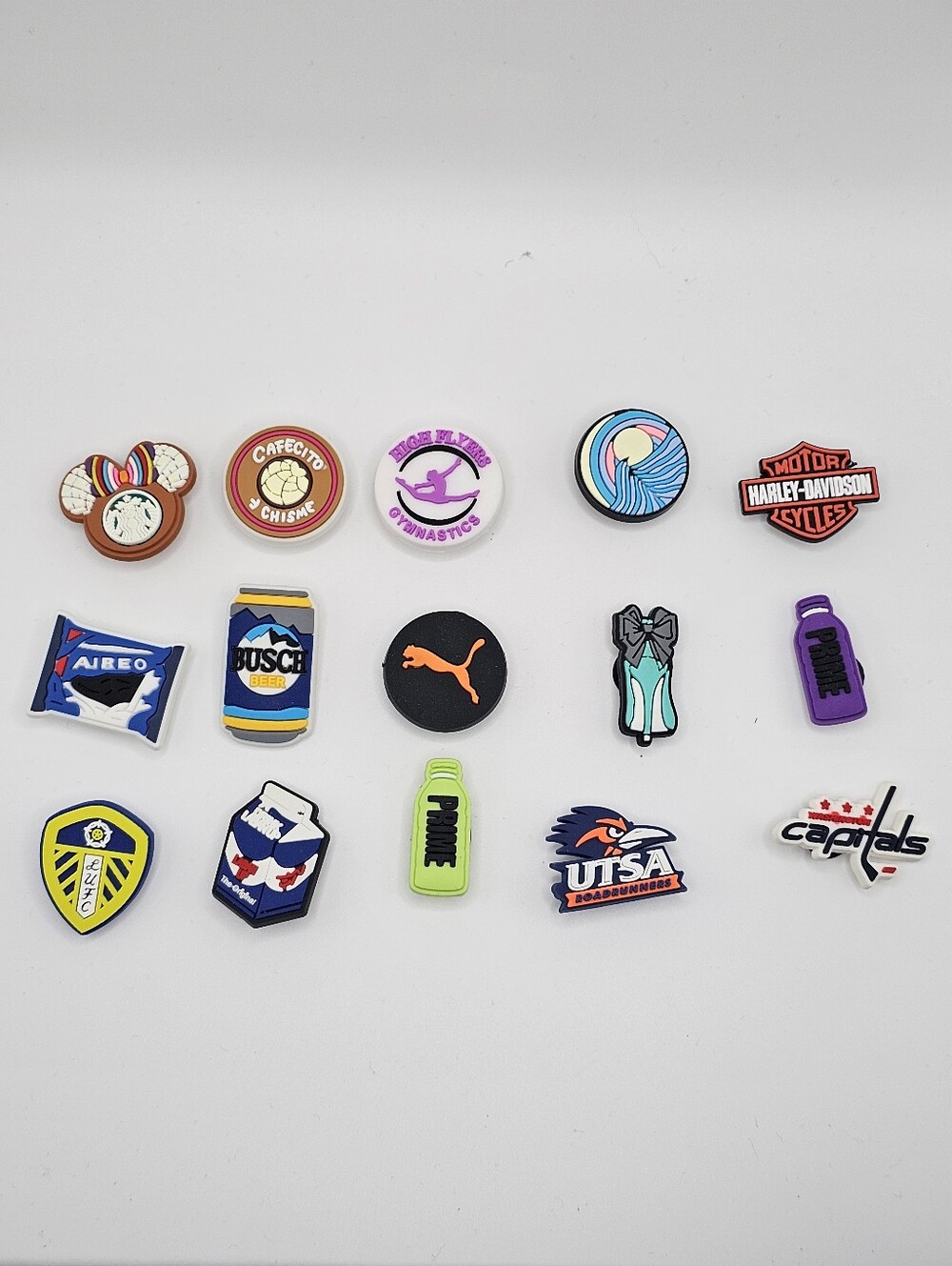 15pc Brands & Sports Jibbitz Shoe Charms Mega Set for Clogs / Crocs